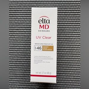 EltaMD Skincare UV Clear Tinted Face Sunscreen New Never Used